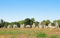 Carnac megalithic site in Brittany, France Royalty Free Stock Photo